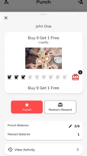 digiPunchCard screenshot 2