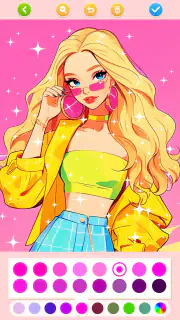 Doll Color: Princess Coloring screenshot 2