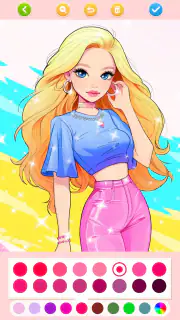 Doll Color: Princess Coloring screenshot 3