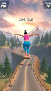 Downhill Skate Race screenshot 2