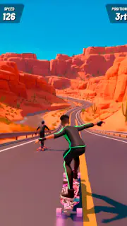 Downhill Skate Race screenshot 4
