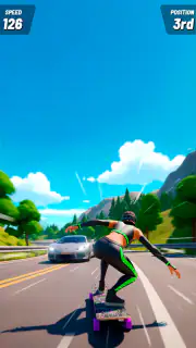 Downhill Skate Race screenshot 7