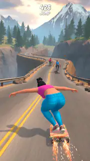 Downhill Skate Race screenshot 8