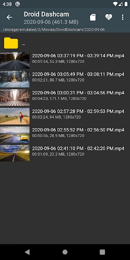 Droid Dashcam - Video Recorder screenshot
