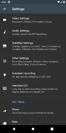 Droid Dashcam - Video Recorder screenshot