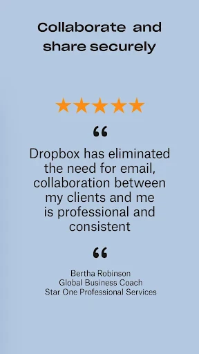 Dropbox: Secure Cloud Storage screenshot