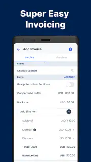 Easy Invoice & Estimates Maker screenshot 2