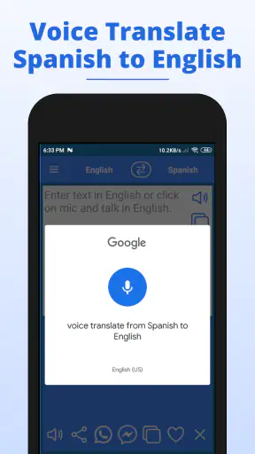 English to Spanish Translator screenshot