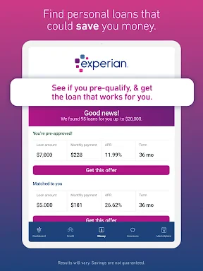 Experian screenshot