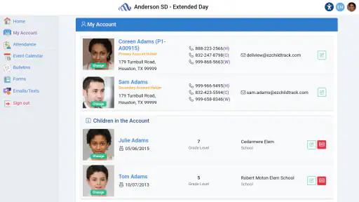 EZChildTrack Parent Portal screenshot 7