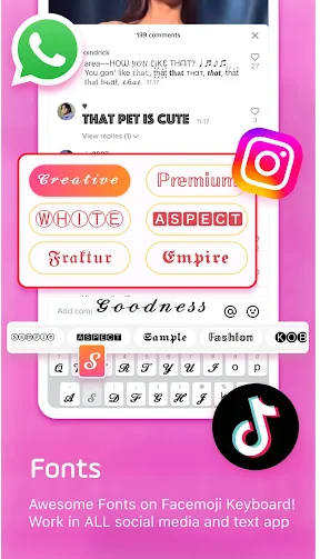 Facemoji AI Emoji Keyboard screenshot