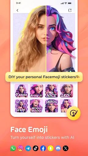 Facemoji AI Emoji Keyboard screenshot