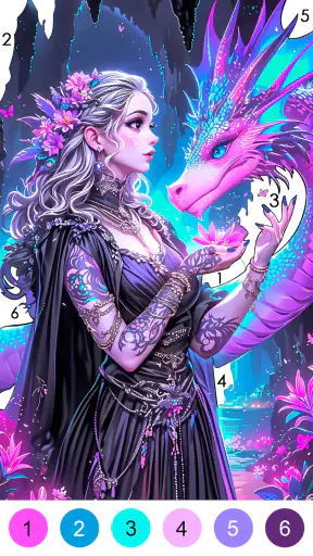 Magic Color Game Fantasy Color-Paint By Number Game Download - ViaAPK