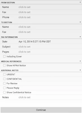 FaxCover Pro Create Cover Page screenshot