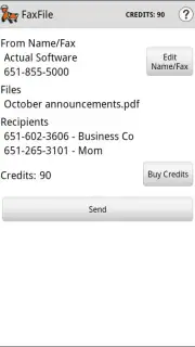 FaxFile - Send Fax from phone screenshot 3