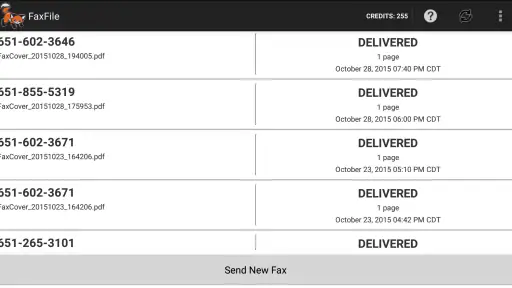 FaxFile - Send Fax from phone screenshot 8