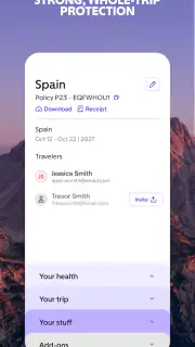 Faye Travel Insurance screenshot 2