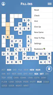 Fill-Ins · Word Fit Puzzles screenshot 2