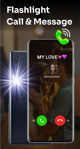 Flashlight : SMS & Call Alert screenshot