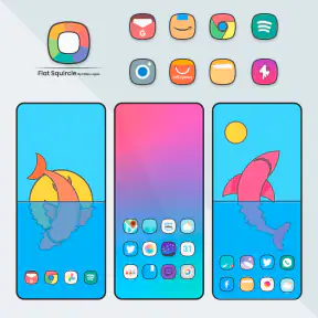 Flat Squircle - Icon Pack screenshot 1