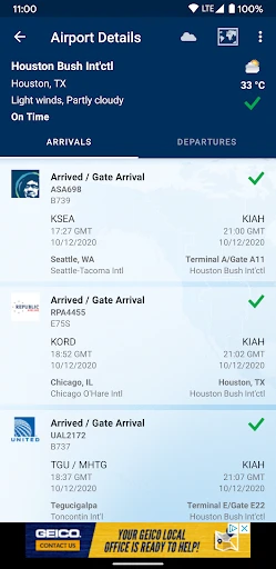 FlightAware Flight Tracker screenshot