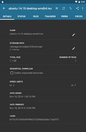 Flud - Torrent Downloader screenshot
