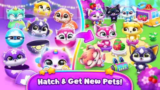 Fluvsies Merge Party screenshot