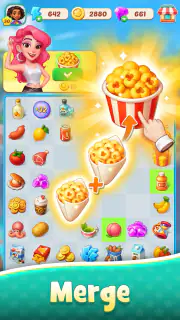 Foodstars: Merge & Cook screenshot 2