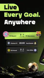 Football Live Scores & Alerts screenshot 1
