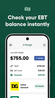Forage EBT Balance & Rewards screenshot 1