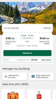 Frontier Airlines screenshot 5