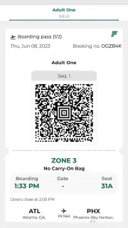 Frontier Airlines screenshot 6