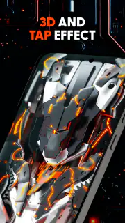 Futuristic 3D Tech Wallpaper screenshot 2