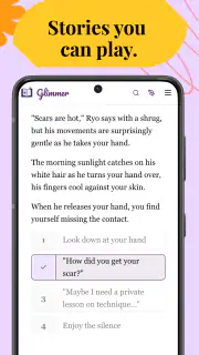 Glimmer: Interactive Fanfics screenshot 1