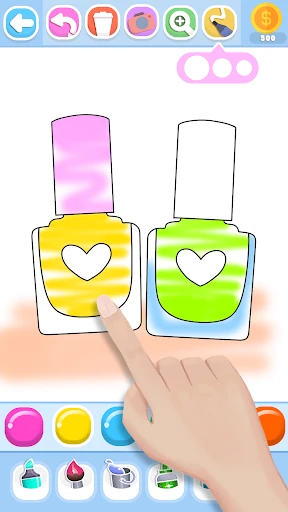 Glitter Beauty Coloring Pages screenshot