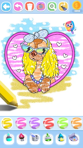 Glitter Beauty Coloring Pages screenshot