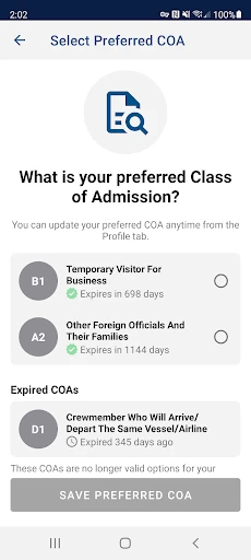 Global Entry screenshot