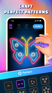 Glow Art Drawing - Doodle App screenshot 4