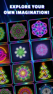 Glow Art Drawing - Doodle App screenshot 5