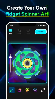 Glow Finger Spinner Art App screenshot 4