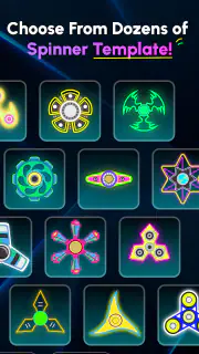 Glow Finger Spinner Art App screenshot 5