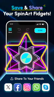 Glow Finger Spinner Art App screenshot 6