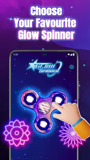 Glow Spinner: Finger Draw Art screenshot 4