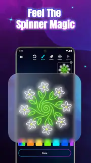 Glow Spinner: Finger Draw Art screenshot 8
