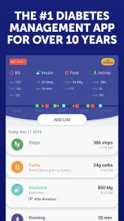 Glucose Buddy Diabetes Tracker screenshot 1