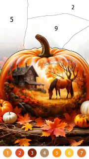 Golden Autumn: Color by Number screenshot 3