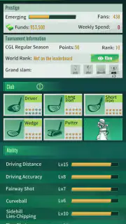 Golf Rising Star : Career Sim screenshot 8