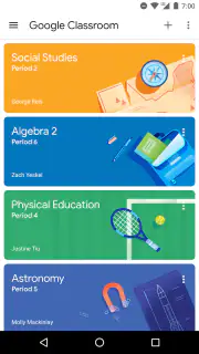 Google Classroom screenshot 1