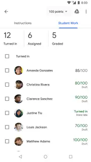 Google Classroom screenshot 4