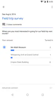 Google Classroom screenshot 5